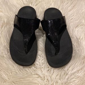 FITFLOP Black sequin women’s sandal